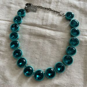 🔥 NWT JCREW Jumbo Teal Brûlée Necklace
